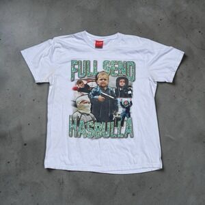 Full Send Hasbulla Shirt Mens L White Funny Baby Graphic Print Tee‎ Streetwear